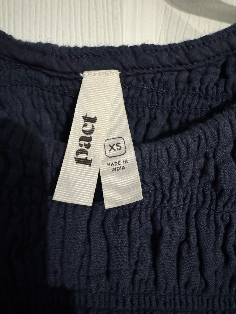 Pact Navy Sleeveless Maxi Dress with Smocked Bodice - Picture 4 of 6